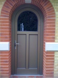 Aluclad arched Entrance door