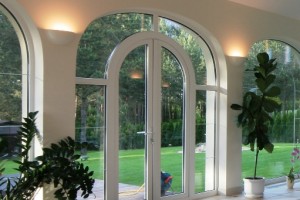 PVC arched French Doors