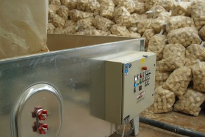 Sawdust is made into wood pellets