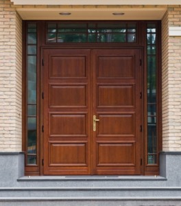 Timber Entrance doors with top and side lites