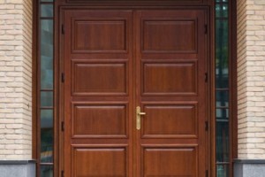 Timber Entrance doors with top and side lites