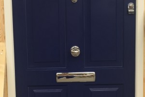 Traditional Cadsement timber Entrance doors with Knocker, knob and letter box